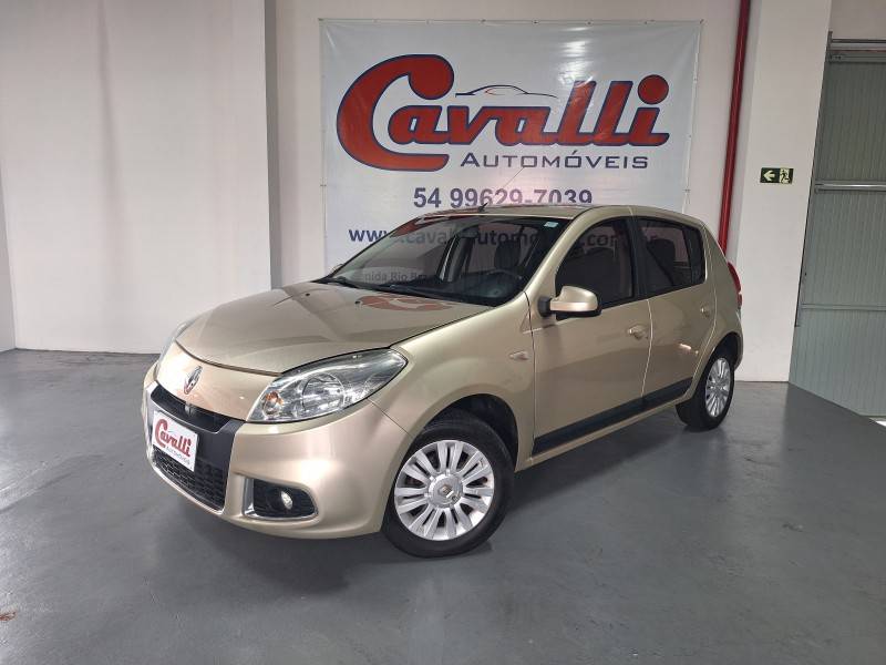 RENAULT - SANDERO - 2011/2012 - Bege - R$ 37.900,00